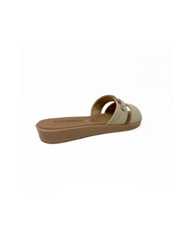 Sandalias de Mujer Marca TCHOCCO color CREMA CUERO