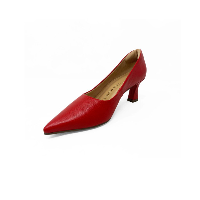 Tacones de Mujer Marca TCHOCCO color RED CUERO