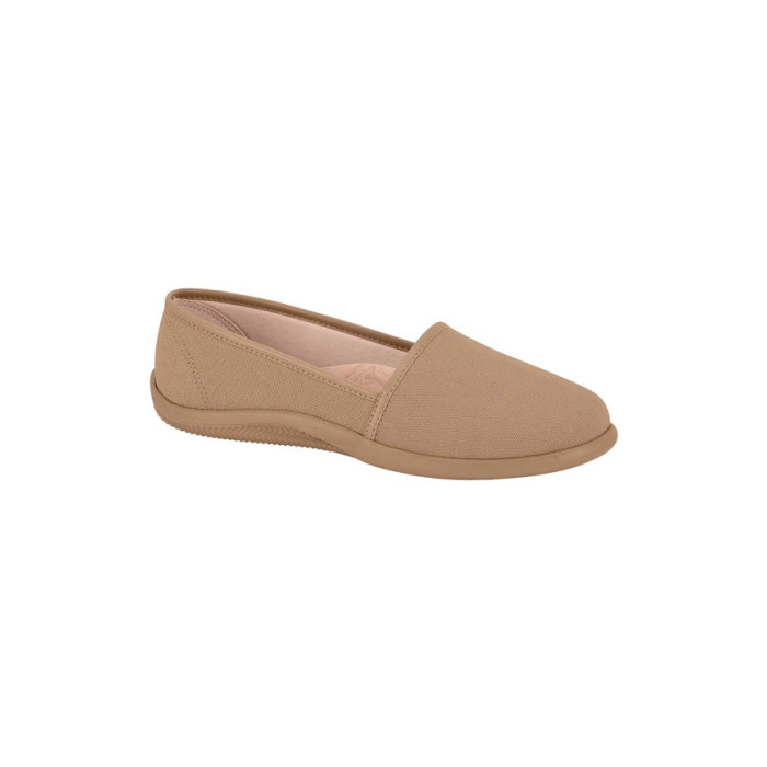 Bailarinas de Mujer Marca Moleca Color NUDE 658 LONA SIDER