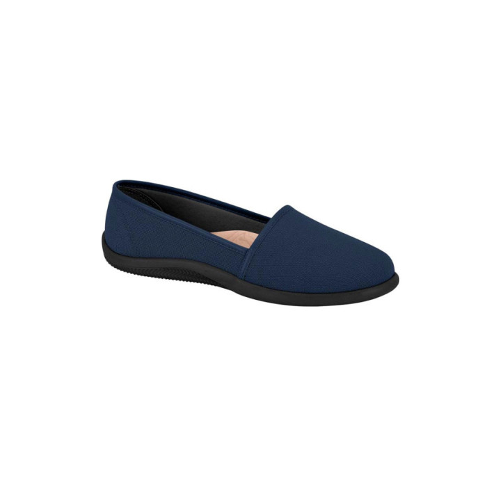 Bailarinas de Mujer Marca Moleca Color MARINO 1071/NEGRO 01 LONA SIDER