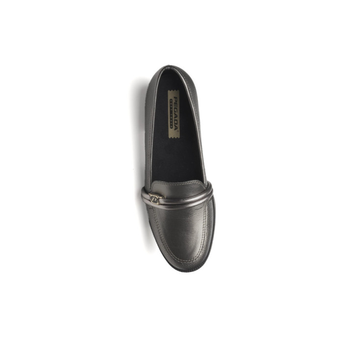 ZAPATOS DE Mujer Mocasines mujer PEGADA PEGADA PEROLIZADO GRAFITE