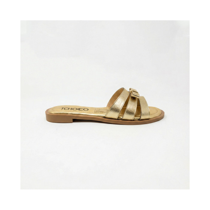 Calzado de mujer marca TCHOCCO CUERO OURO