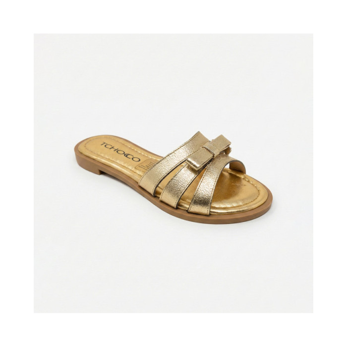 Calzado de mujer marca TCHOCCO CUERO OURO