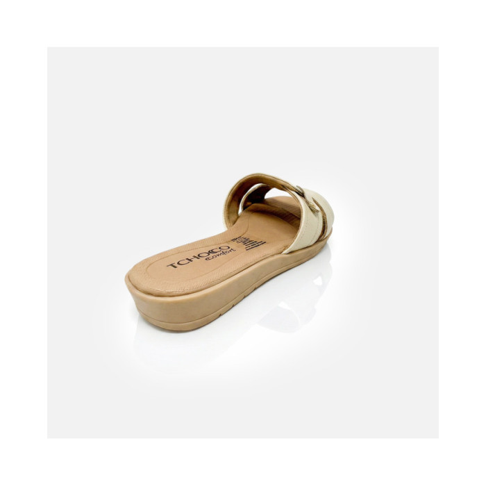 Calzado de mujer marca TCHOCCO CUERO CREME