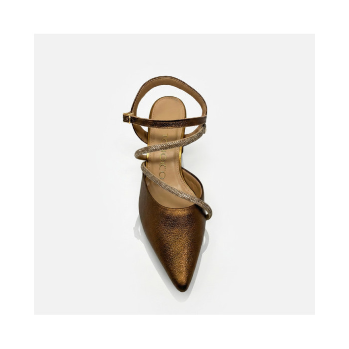 Calzado de mujer marca TCHOCCO CUERO BRONCE