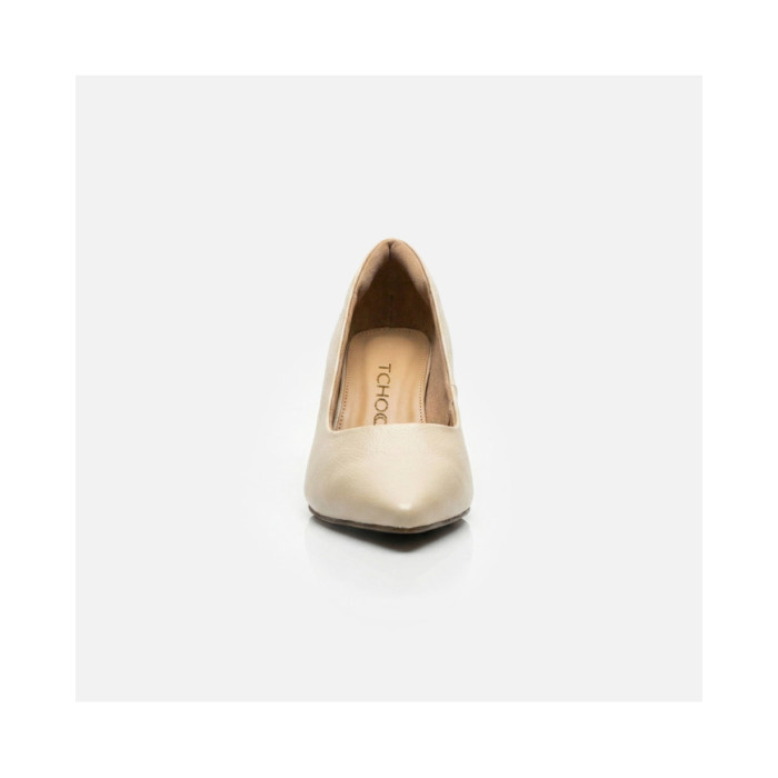 Calzado de mujer marca TCHOCCO CUERO CREME