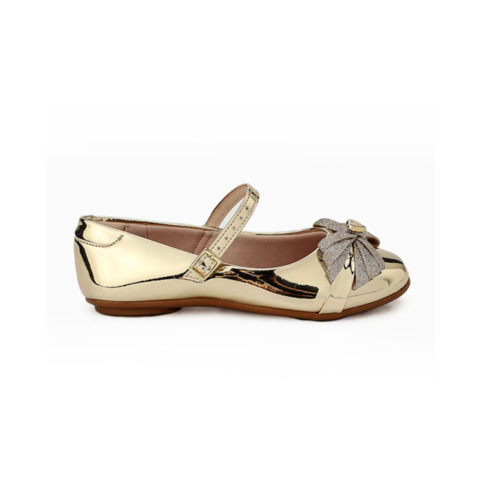 Calzado de niña marca MOLEKINHA METAL DORADO