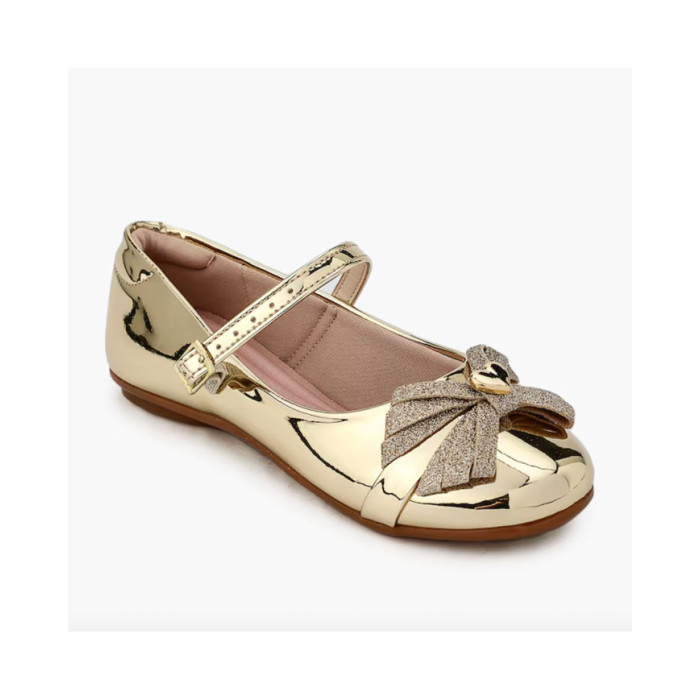 Calzado de niña marca MOLEKINHA METAL DORADO