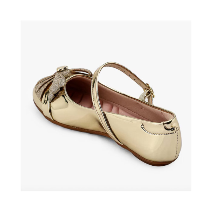 Calzado de niña marca MOLEKINHA METAL DORADO
