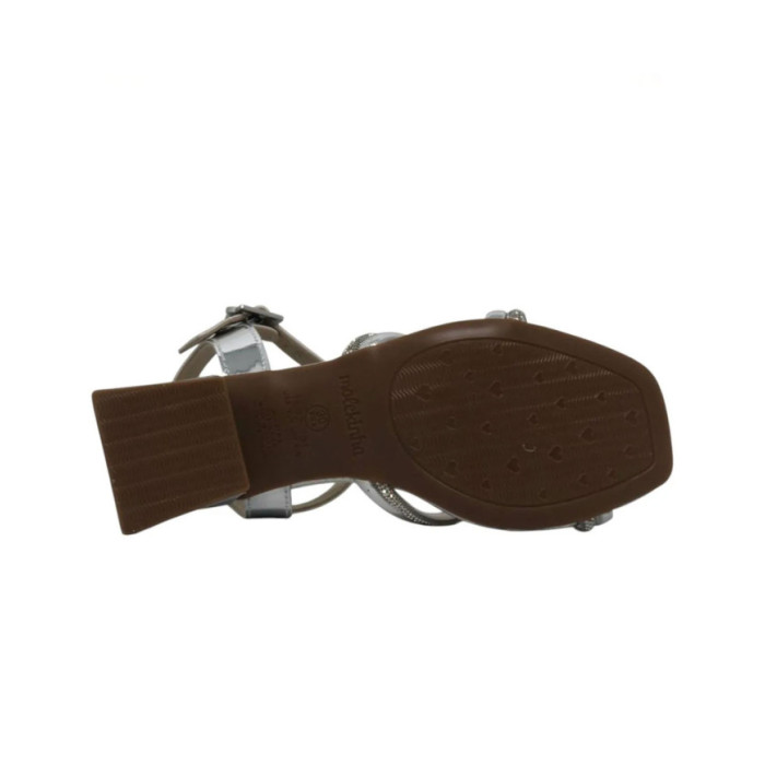 Calzado de niña marca MOLEKINHA METAL PLATA