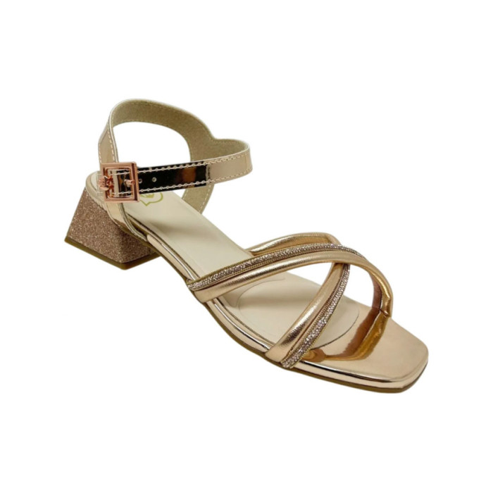 Calzado de niña marca MOLEKINHA METAL DORADO