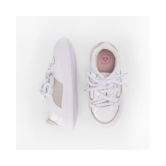 Calzado de niña marca MOLEKINHA NAPA BLANCO