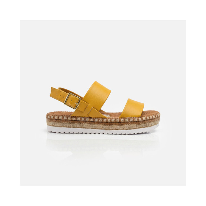 Calzado de mujer marca MOLECA NAPA MOSTAZA