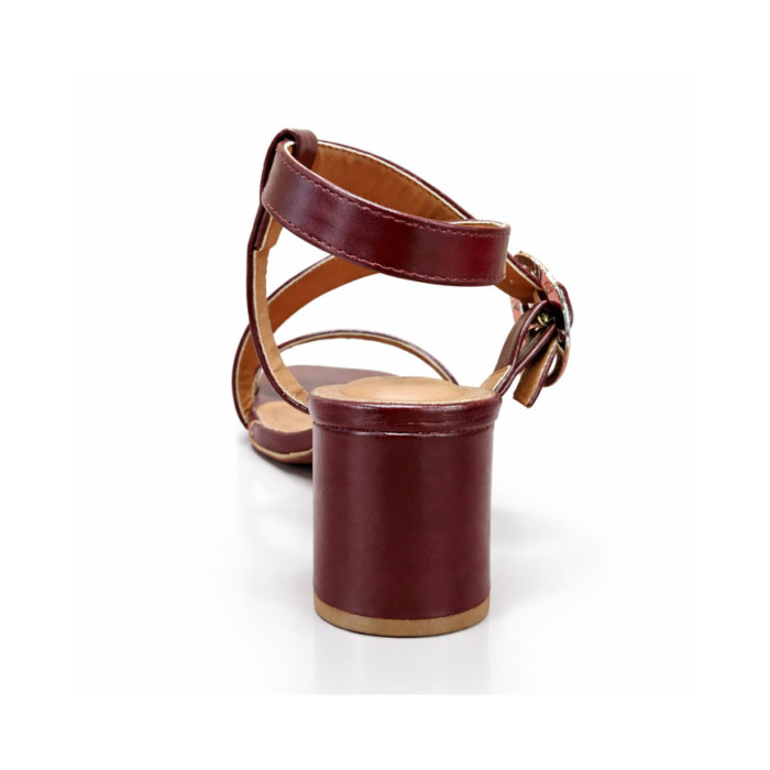 Calzado de mujer marca MADRE FLOE NAPA BURGUNDY