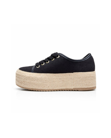 Calzado de mujer marca BEIRA RIO LONA NEGRO