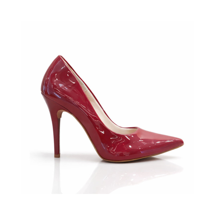 Calzado de mujer marca MADRE FLOE VERNIZ BURGUNDY