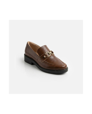 Calzado TCHOCCO CUERO CAFE Mujer, Mocasines mujer