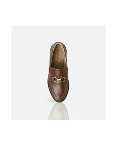 Calzado TCHOCCO CUERO CAFE Mujer, Mocasines mujer