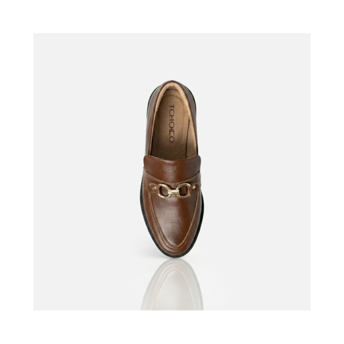 Calzado TCHOCCO CUERO CAFE Mujer, Mocasines mujer