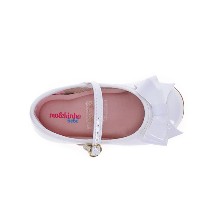 Calzado MOLEKINHA VERNIZ BLANCO Niña, Bailarinas niña