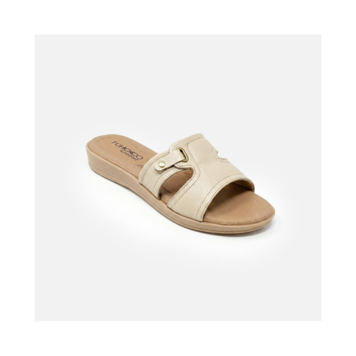 Calzado TCHOCCO CUERO CREME Mujer, Sandalias mujer