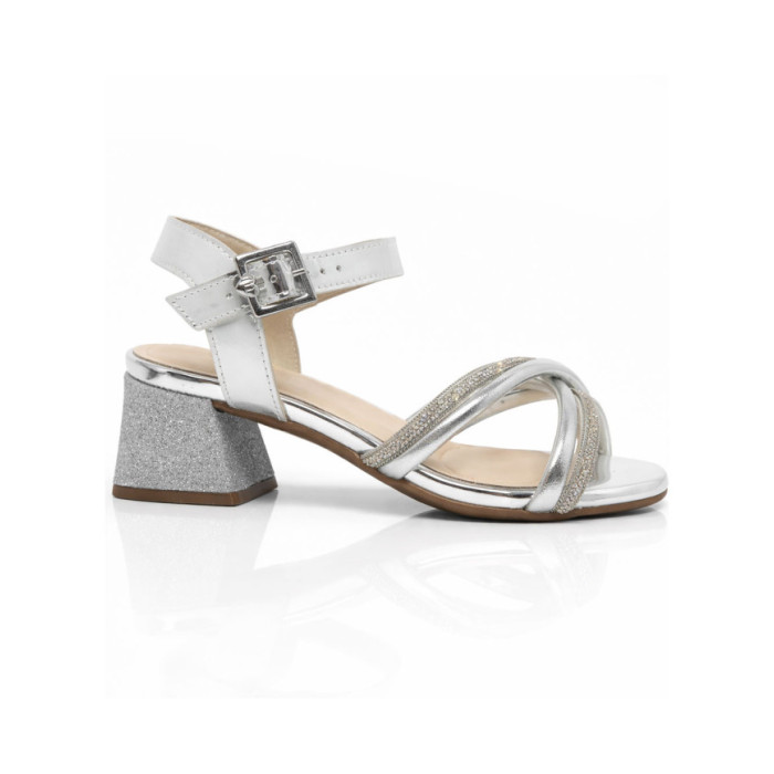 Calzado MOLEKINHA METAL PLATA Niña, Tacones niña