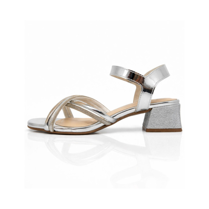 Calzado MOLEKINHA METAL PLATA Niña, Tacones niña