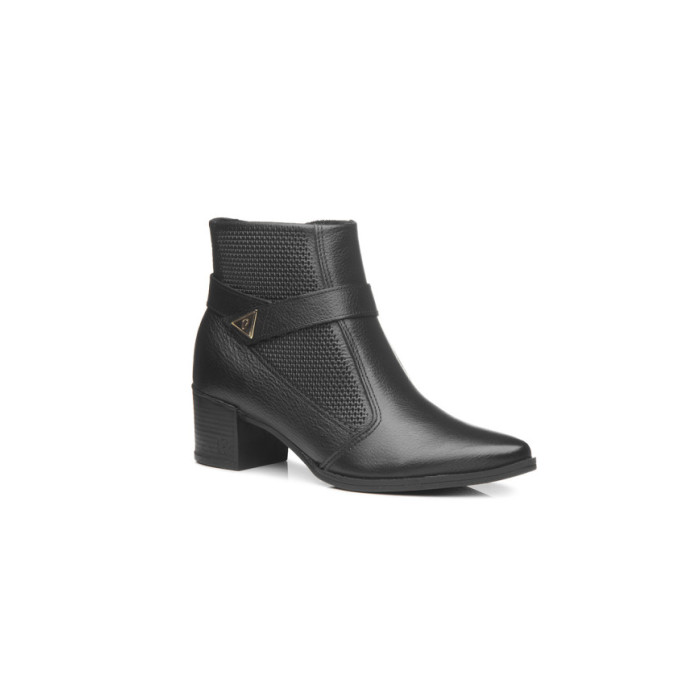 Calzado PEGADA BURNISHED PRETO Mujer, Botas-Botines mujer