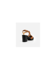 Calzado TCHOCCO CUERO CARAMELO-PRETO Mujer, Tacones mujer