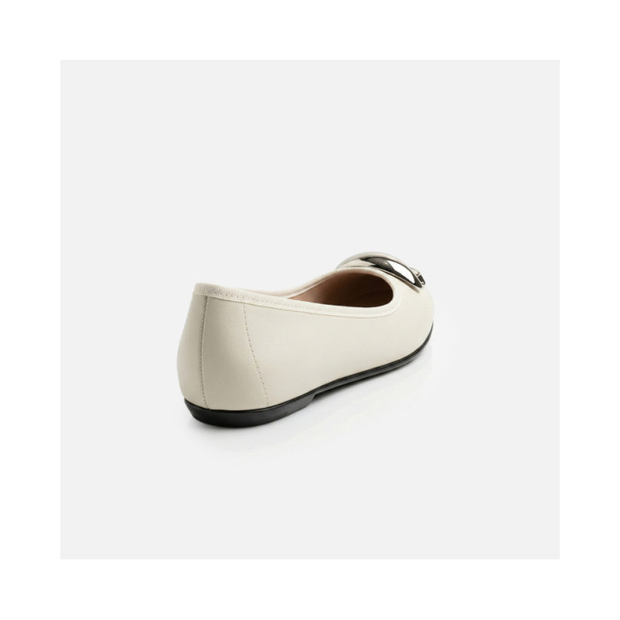 Calzado MOLECA NAPA BLANCO Mujer, Bailarinas mujer